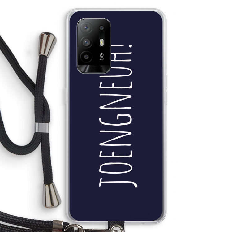 Joengneuh!: Oppo A95 5G Transparant Hoesje met koord