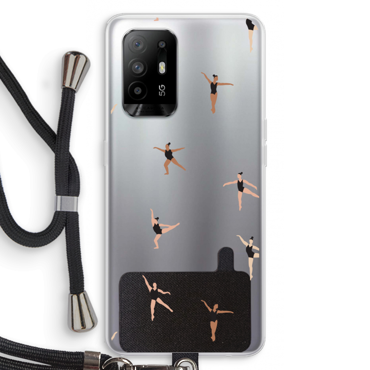 Dancing #1: Oppo A95 5G Transparant Hoesje met koord