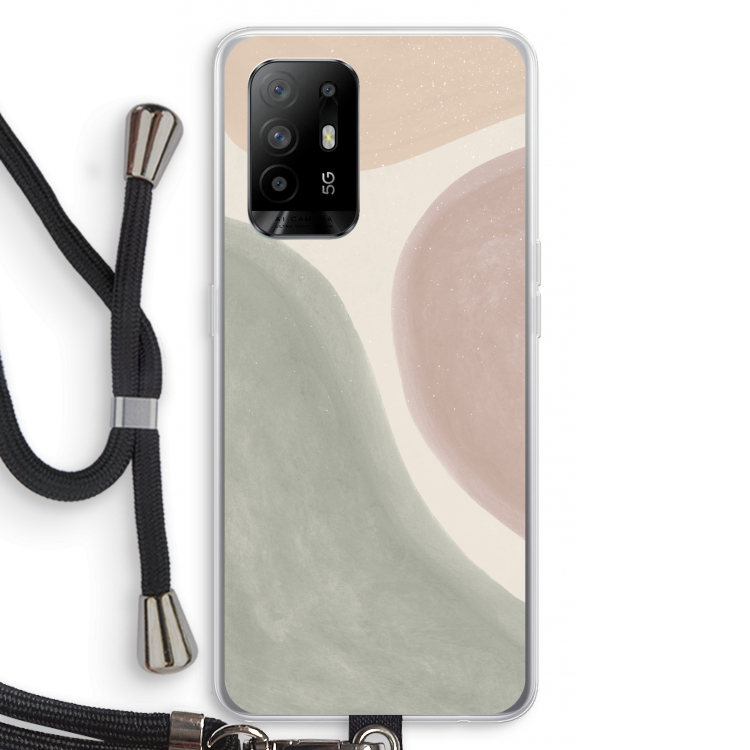 Geo #6: Oppo A95 5G Transparant Hoesje met koord