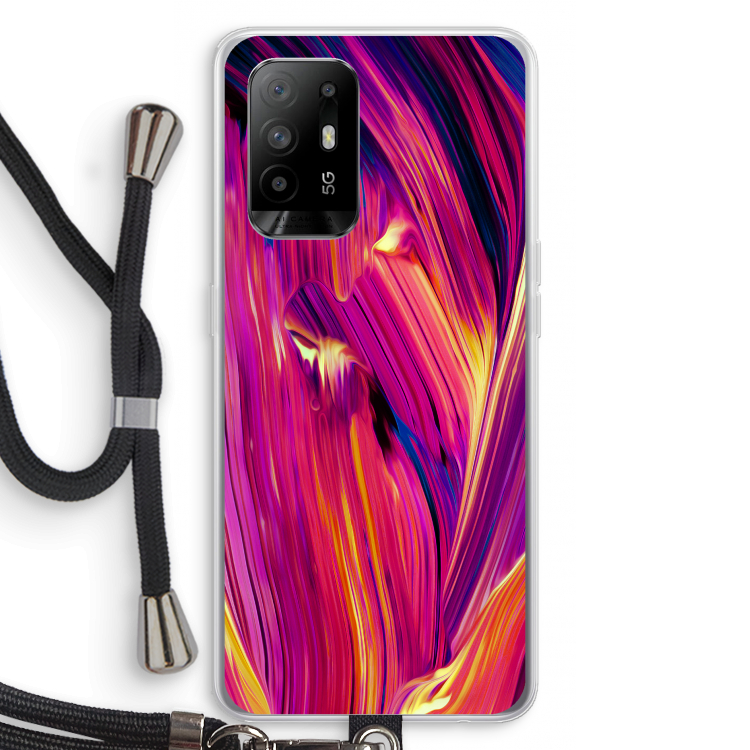 Phoenix: Oppo A95 5G Transparant Hoesje met koord