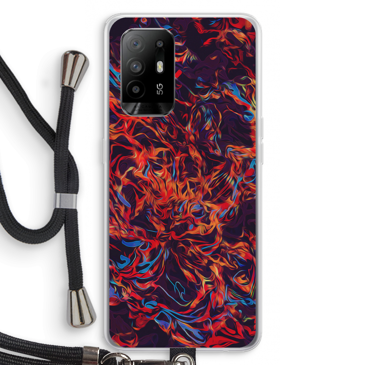 Lucifer: Oppo A95 5G Transparant Hoesje met koord