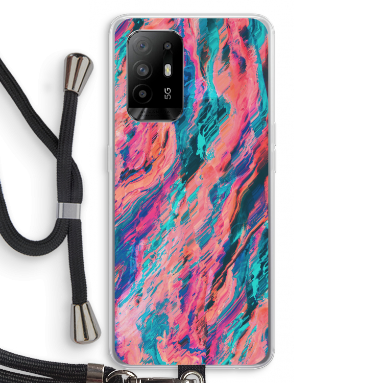 Electric Times: Oppo A95 5G Transparant Hoesje met koord