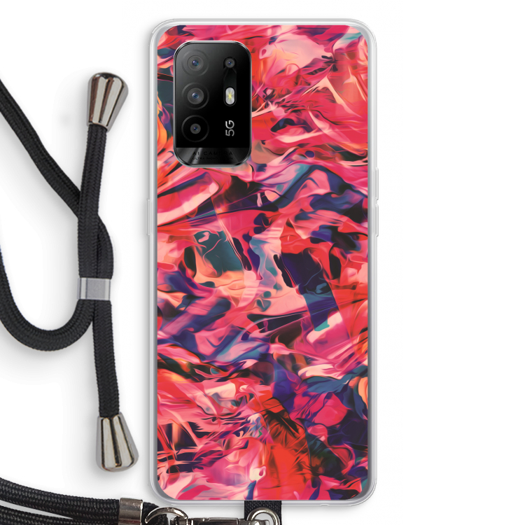 California: Oppo A95 5G Transparant Hoesje met koord