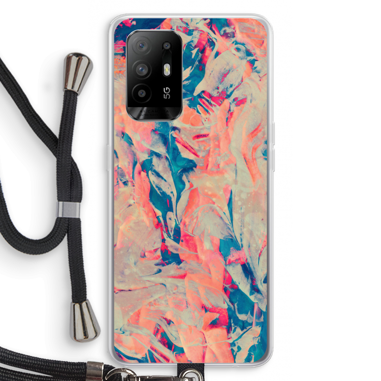 Alone: Oppo A95 5G Transparant Hoesje met koord