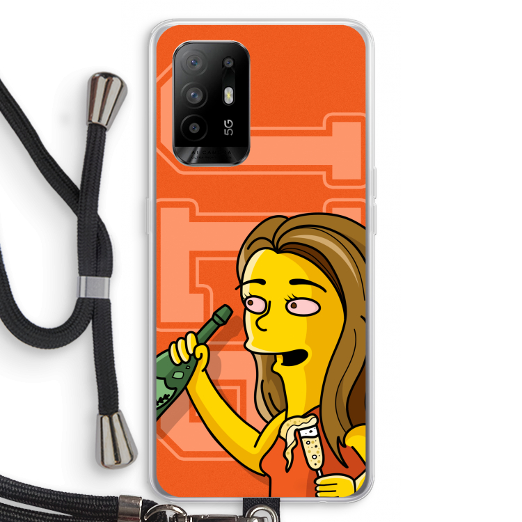Jamie Lee Simpson: Oppo A95 5G Transparant Hoesje met koord