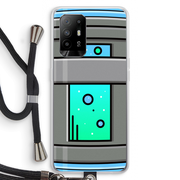 Chug Bottle: Oppo A95 5G Transparant Hoesje met koord