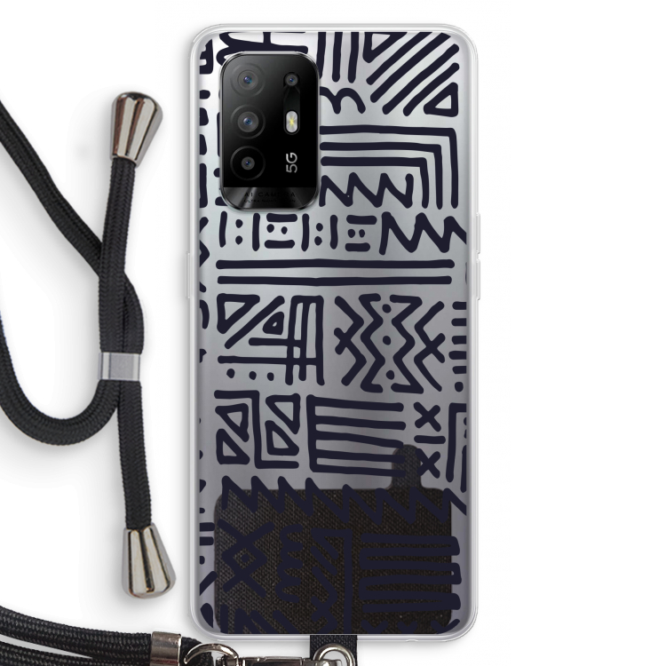Marrakech print: Oppo A95 5G Transparant Hoesje met koord