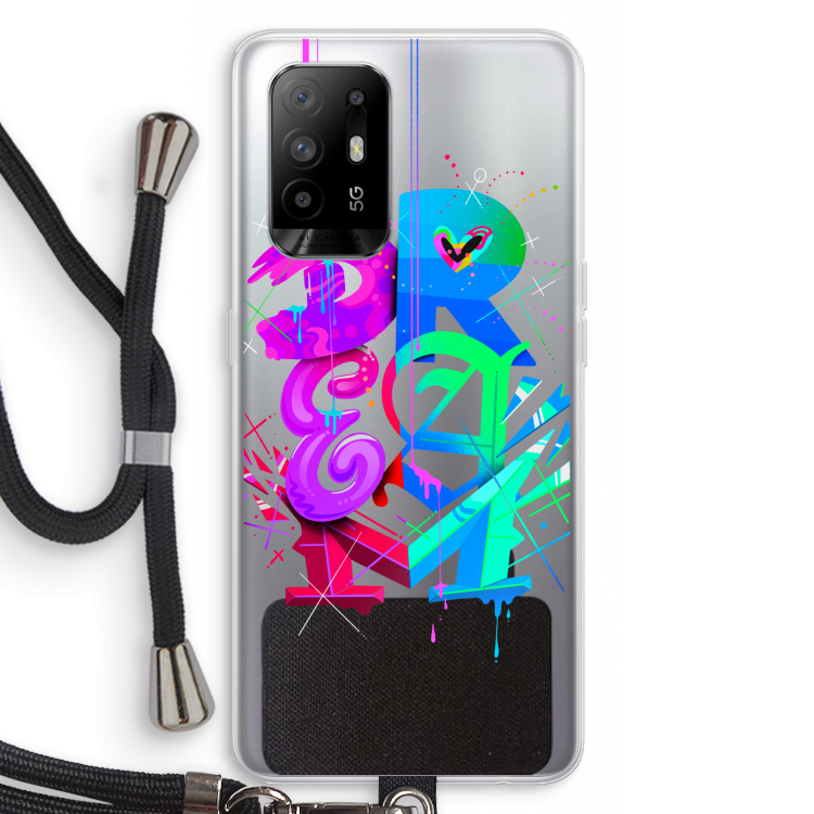 Dream: Oppo A95 5G Transparant Hoesje met koord
