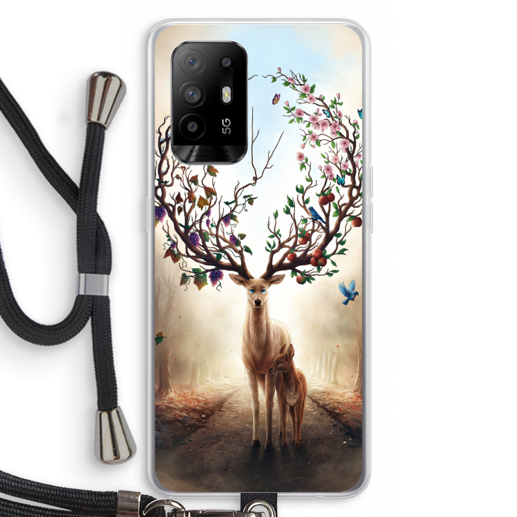 Seasons Change: Oppo A95 5G Transparant Hoesje met koord