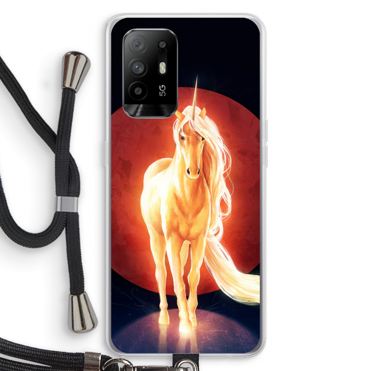 Last Unicorn: Oppo A95 5G Transparant Hoesje met koord