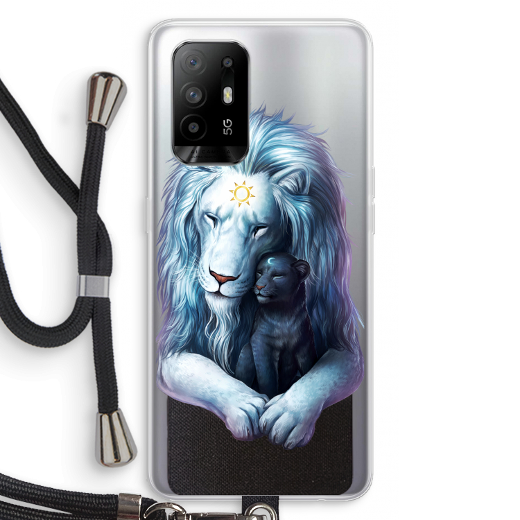 Child Of Light: Oppo A95 5G Transparant Hoesje met koord