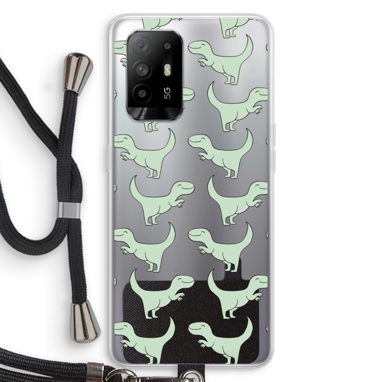 Dinos: Oppo A95 5G Transparant Hoesje met koord