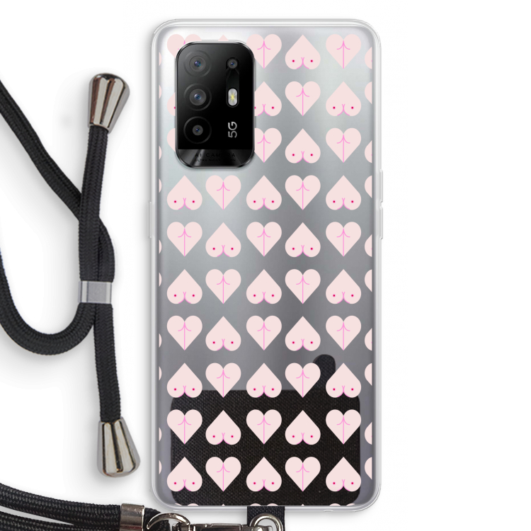 Ass 'n Titties: Oppo A95 5G Transparant Hoesje met koord