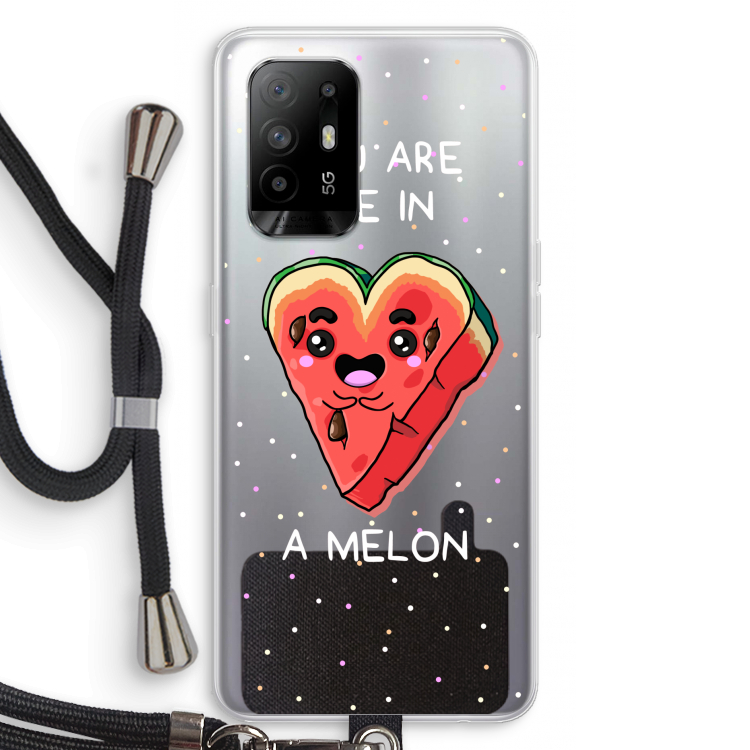 One In A Melon: Oppo A95 5G Transparant Hoesje met koord