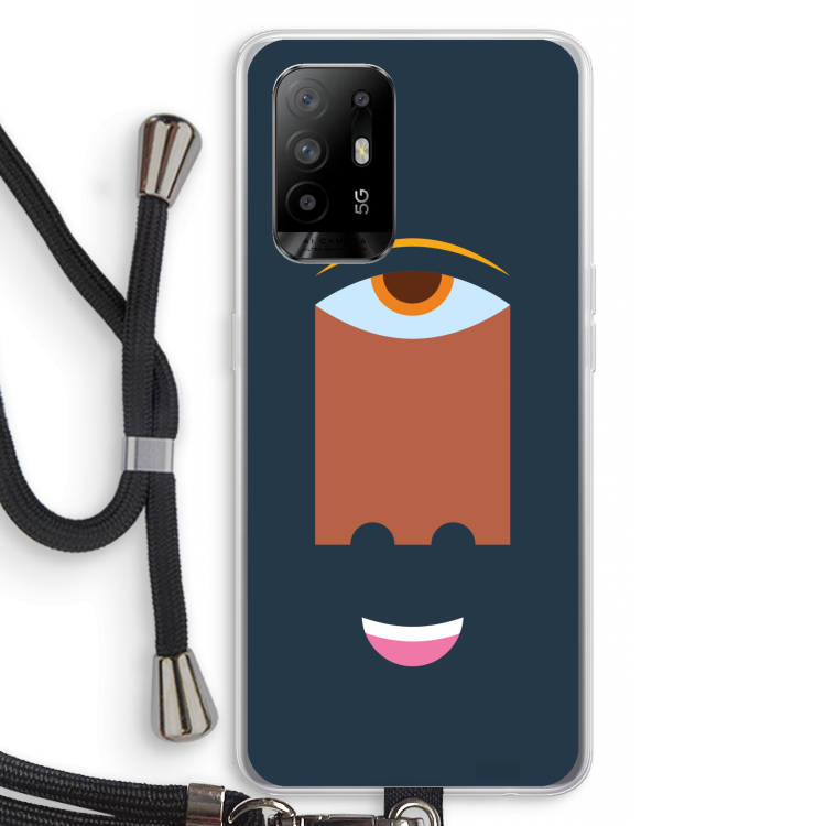 Mono M: Oppo A95 5G Transparant Hoesje met koord