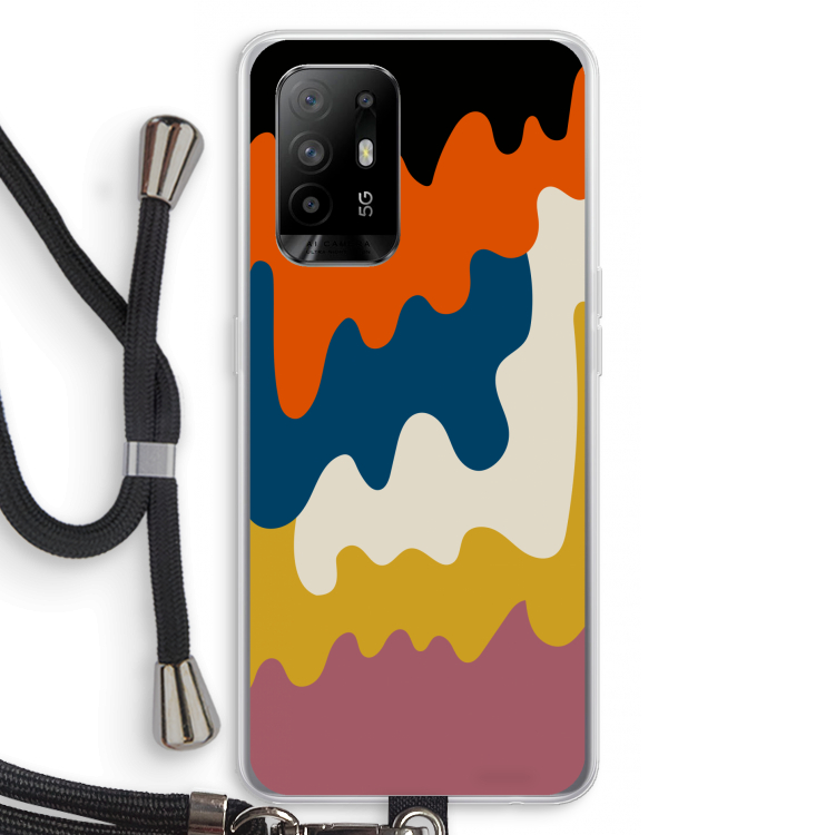 Baar A: Oppo A95 5G Transparant Hoesje met koord