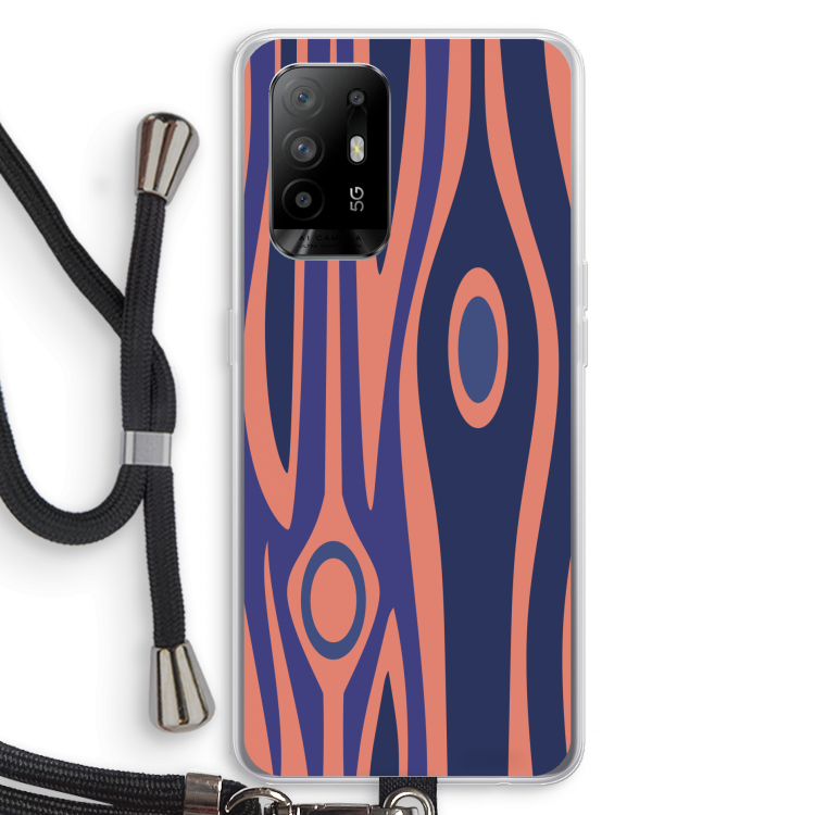 Bast A: Oppo A95 5G Transparant Hoesje met koord