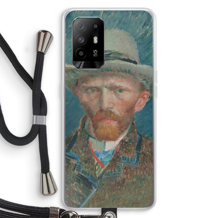 Van Gogh: Oppo A95 5G Transparant Hoesje met koord