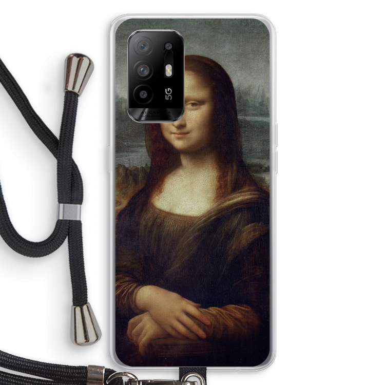 Mona Lisa: Oppo A95 5G Transparant Hoesje met koord