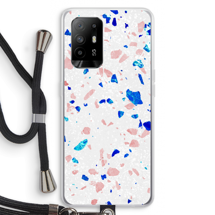 Terrazzo N°6: Oppo A95 5G Transparant Hoesje met koord