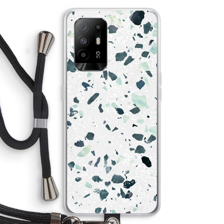 Terrazzo N°2: Oppo A95 5G Transparant Hoesje met koord