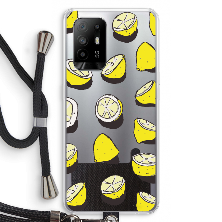 When Life Gives You Lemons...: Oppo A95 5G Transparant Hoesje met koord