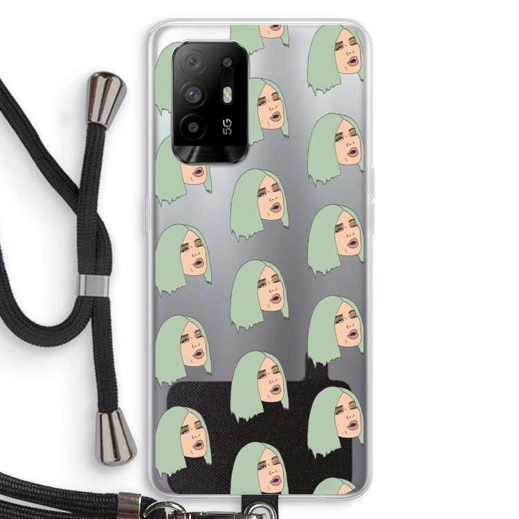 King Kylie: Oppo A95 5G Transparant Hoesje met koord