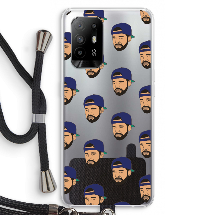 Drake Away: Oppo A95 5G Transparant Hoesje met koord