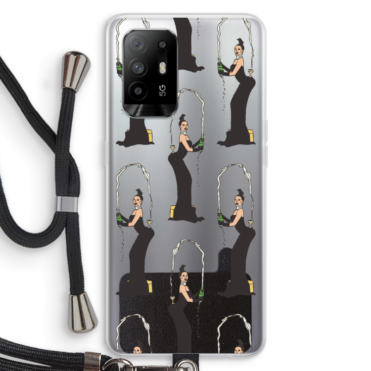 Pop Some Kim: Oppo A95 5G Transparant Hoesje met koord