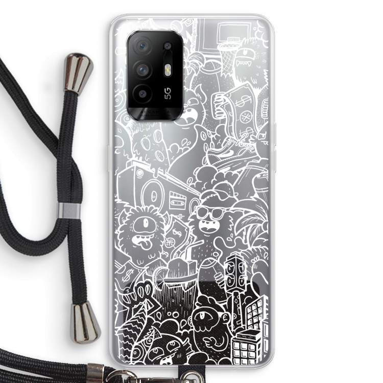 Vexx City #2: Oppo A95 5G Transparant Hoesje met koord