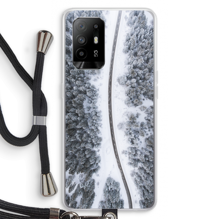 Snøfall: Oppo A95 5G Transparant Hoesje met koord