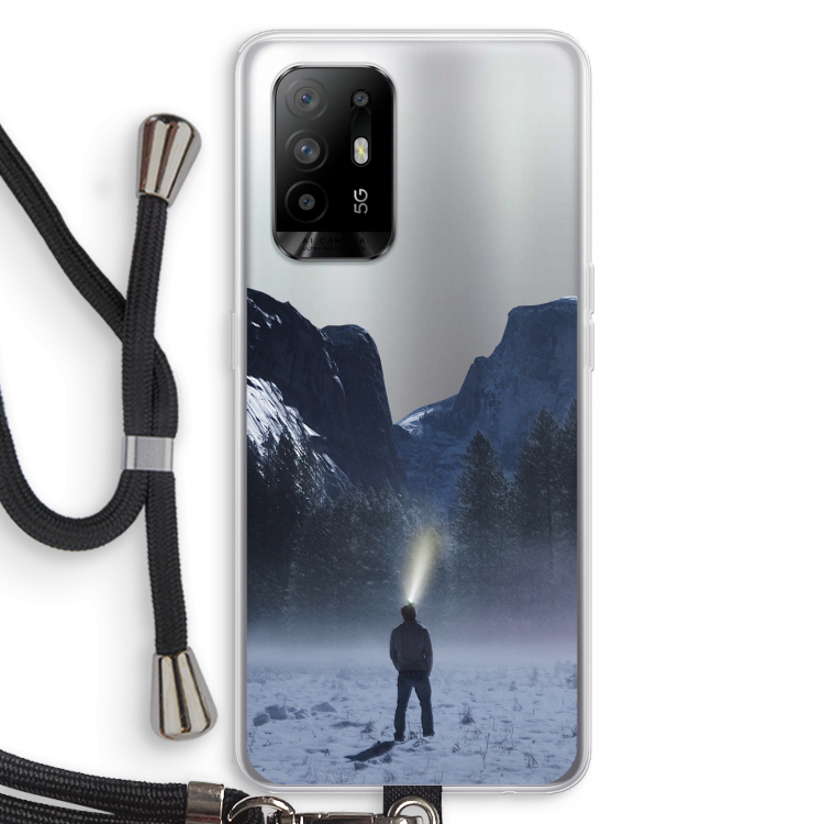 Wanderlust: Oppo A95 5G Transparant Hoesje met koord