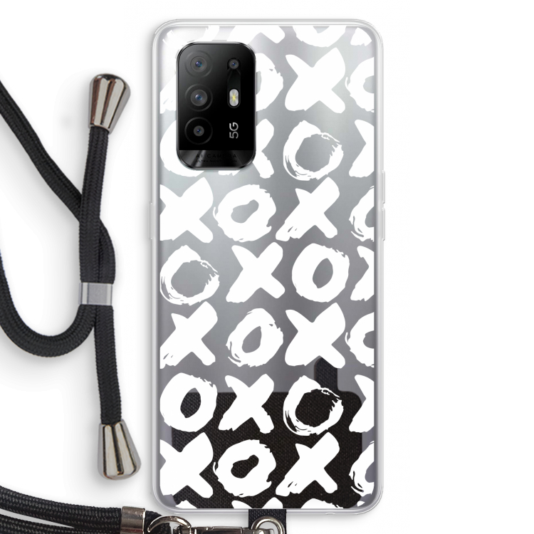XOXO: Oppo A95 5G Transparant Hoesje met koord