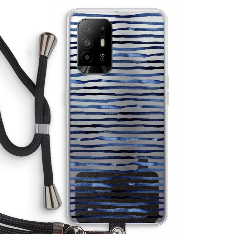Verrassende lijnen: Oppo A95 5G Transparant Hoesje met koord