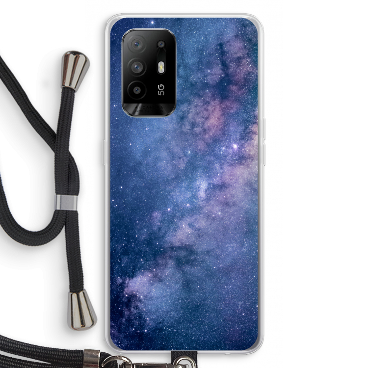 Nebula: Oppo A95 5G Transparant Hoesje met koord