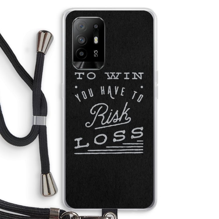 Risk loss: Oppo A95 5G Transparant Hoesje met koord
