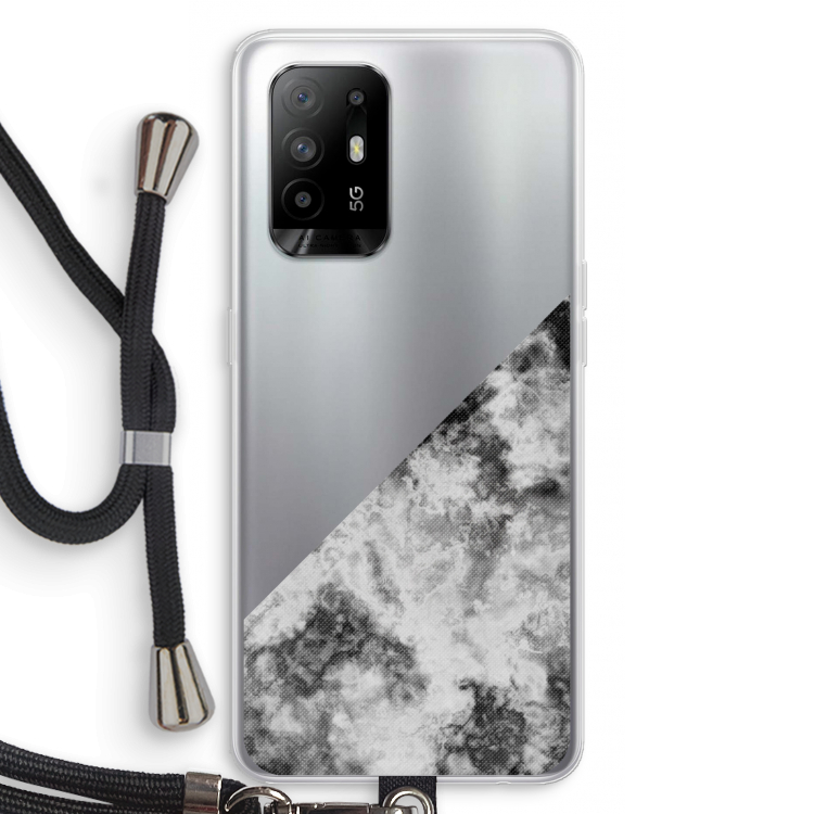 Onweer: Oppo A95 5G Transparant Hoesje met koord