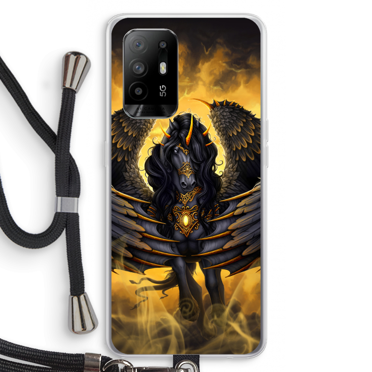Pegasus: Oppo A95 5G Transparant Hoesje met koord