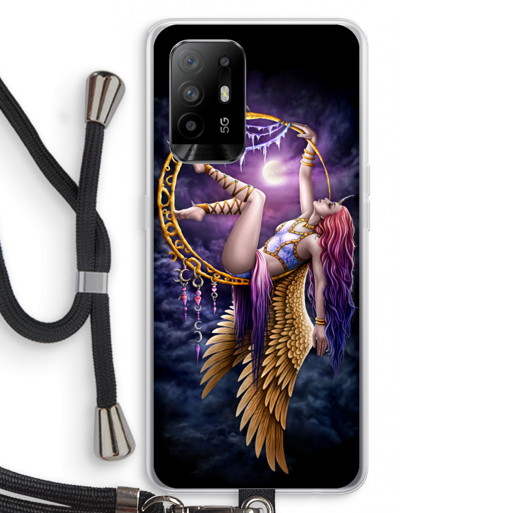 Aerial Angel: Oppo A95 5G Transparant Hoesje met koord