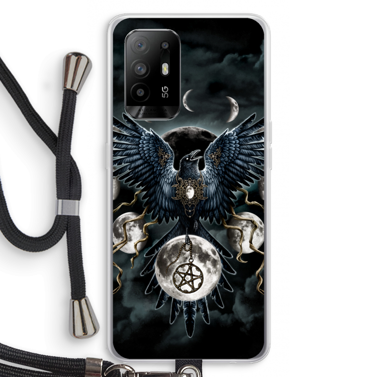 Sinister Wings: Oppo A95 5G Transparant Hoesje met koord