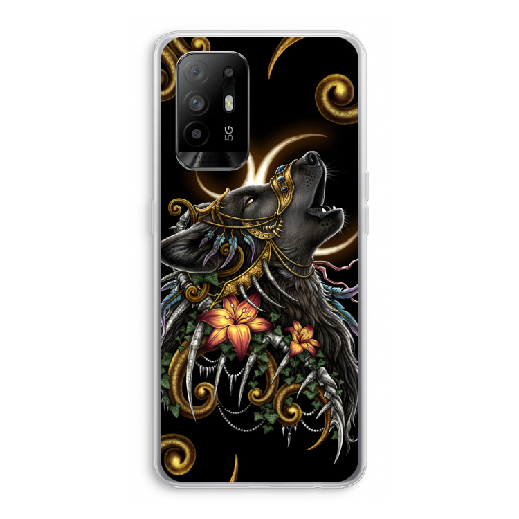 Huilende Wolf: Oppo A95 5G Transparant Hoesje