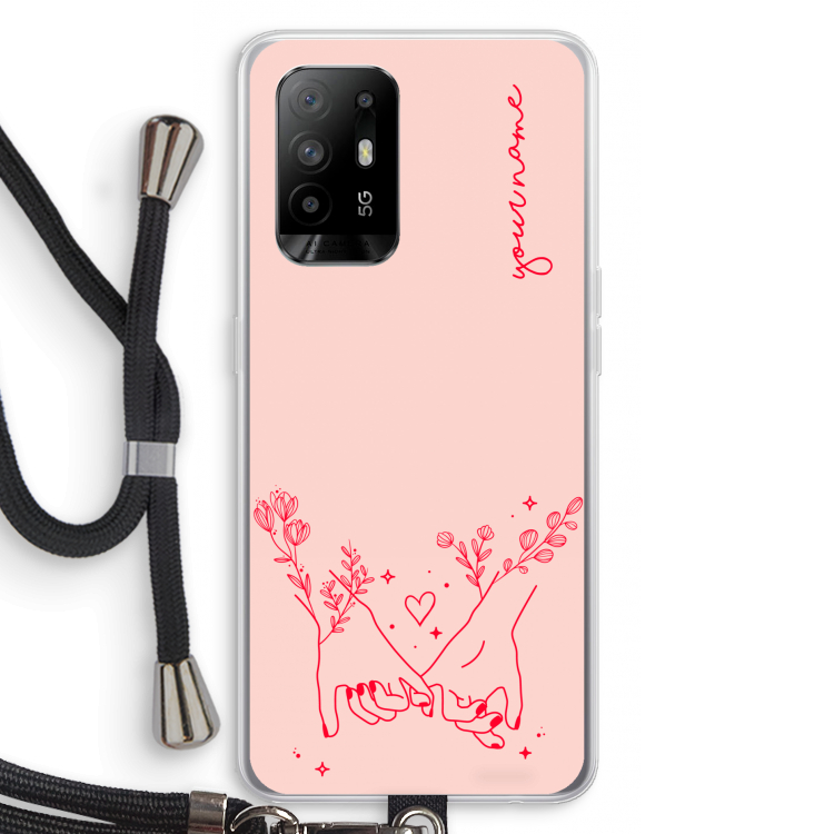Best Friends: Oppo A95 5G Transparant Hoesje met koord