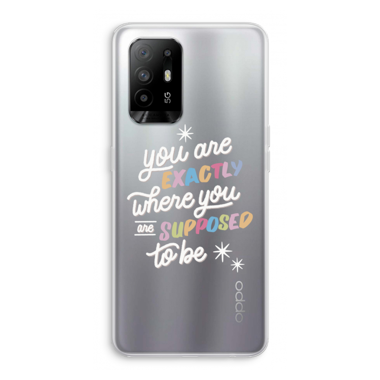 Right Place: Oppo A95 5G Transparant Hoesje