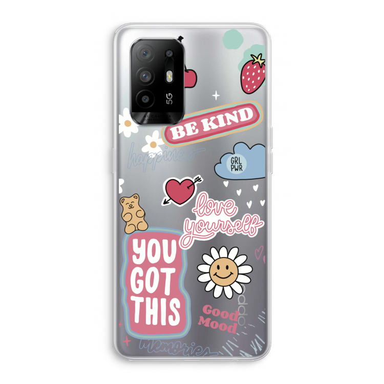 Positivity: Oppo A95 5G Transparant Hoesje