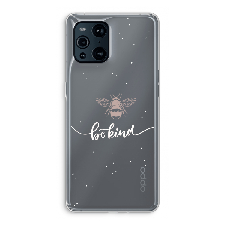 Be(e) kind: Oppo Find X3 Transparant Hoesje