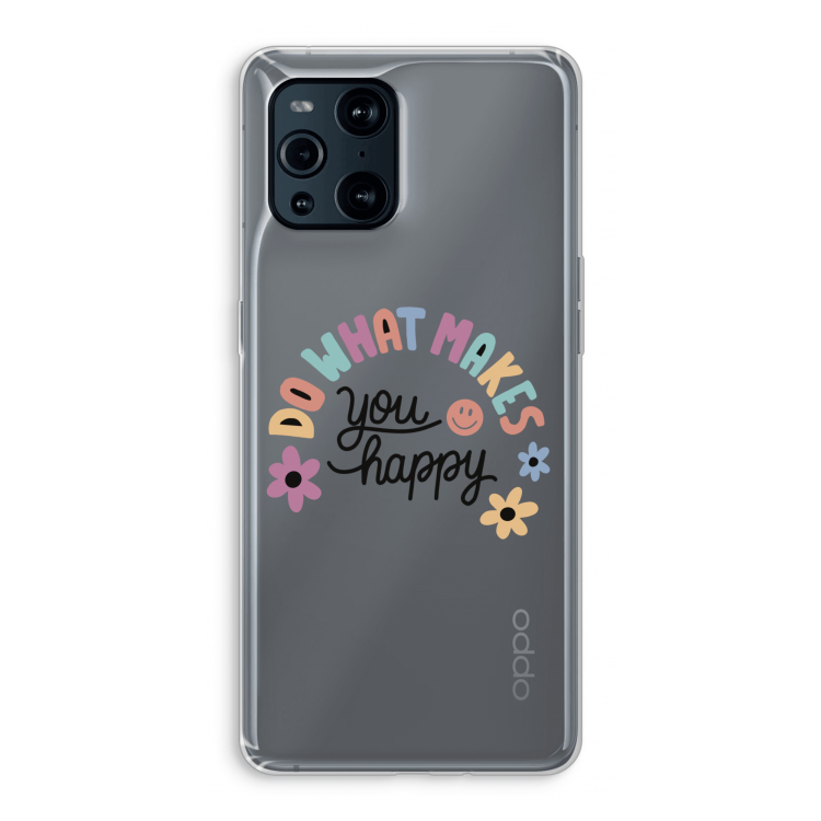 Happy days: Oppo Find X3 Transparant Hoesje