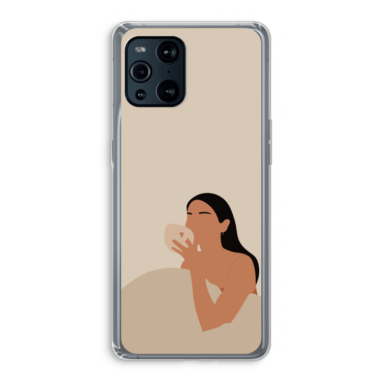 Fresh coffee: Oppo Find X3 Transparant Hoesje