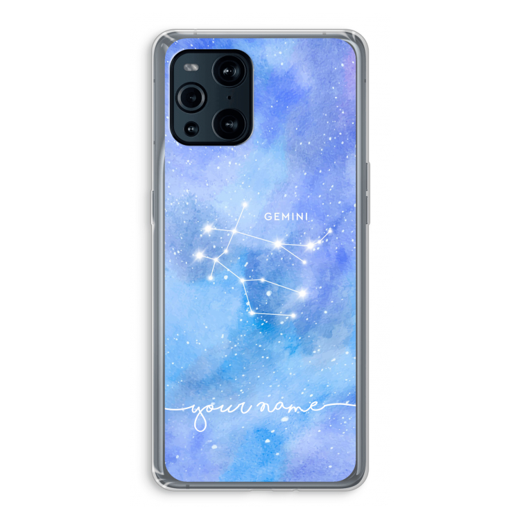 Sterrenbeeld - Licht: Oppo Find X3 Transparant Hoesje