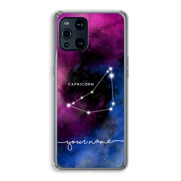 Sterrenbeeld - Donker: Oppo Find X3 Transparant Hoesje