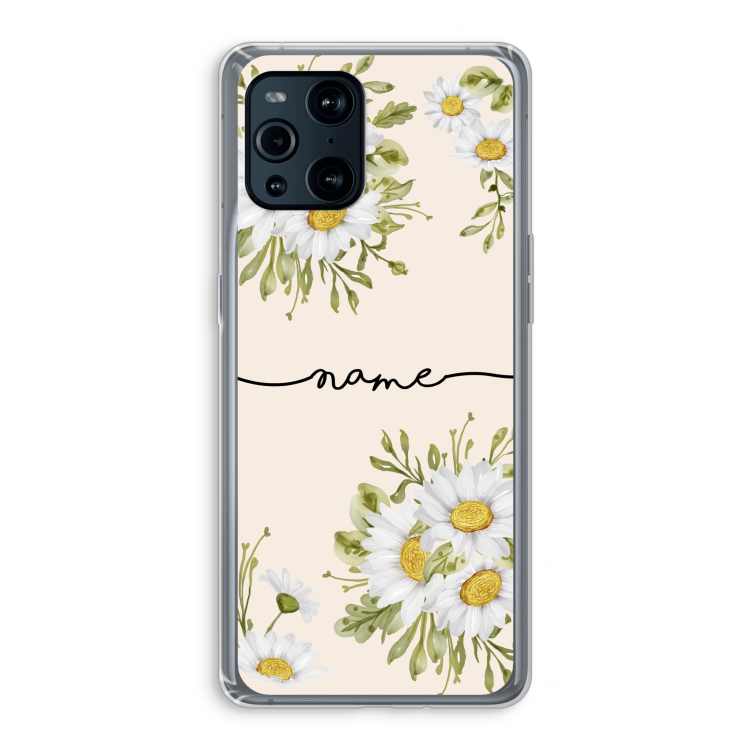 Daisies: Oppo Find X3 Transparant Hoesje